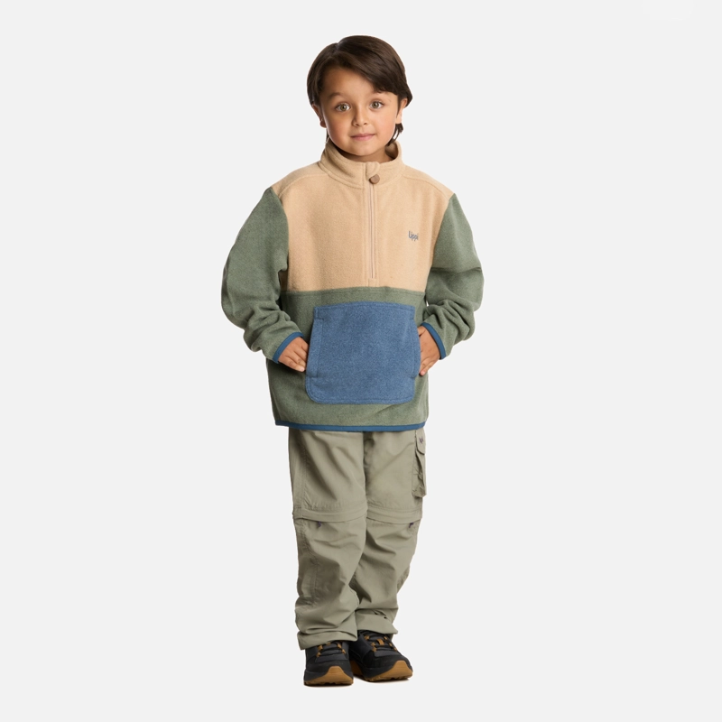 POLAR NIÑO FOREST 14 ZIP SWEATSHIRT JADE OSCURO LIPPI - 6