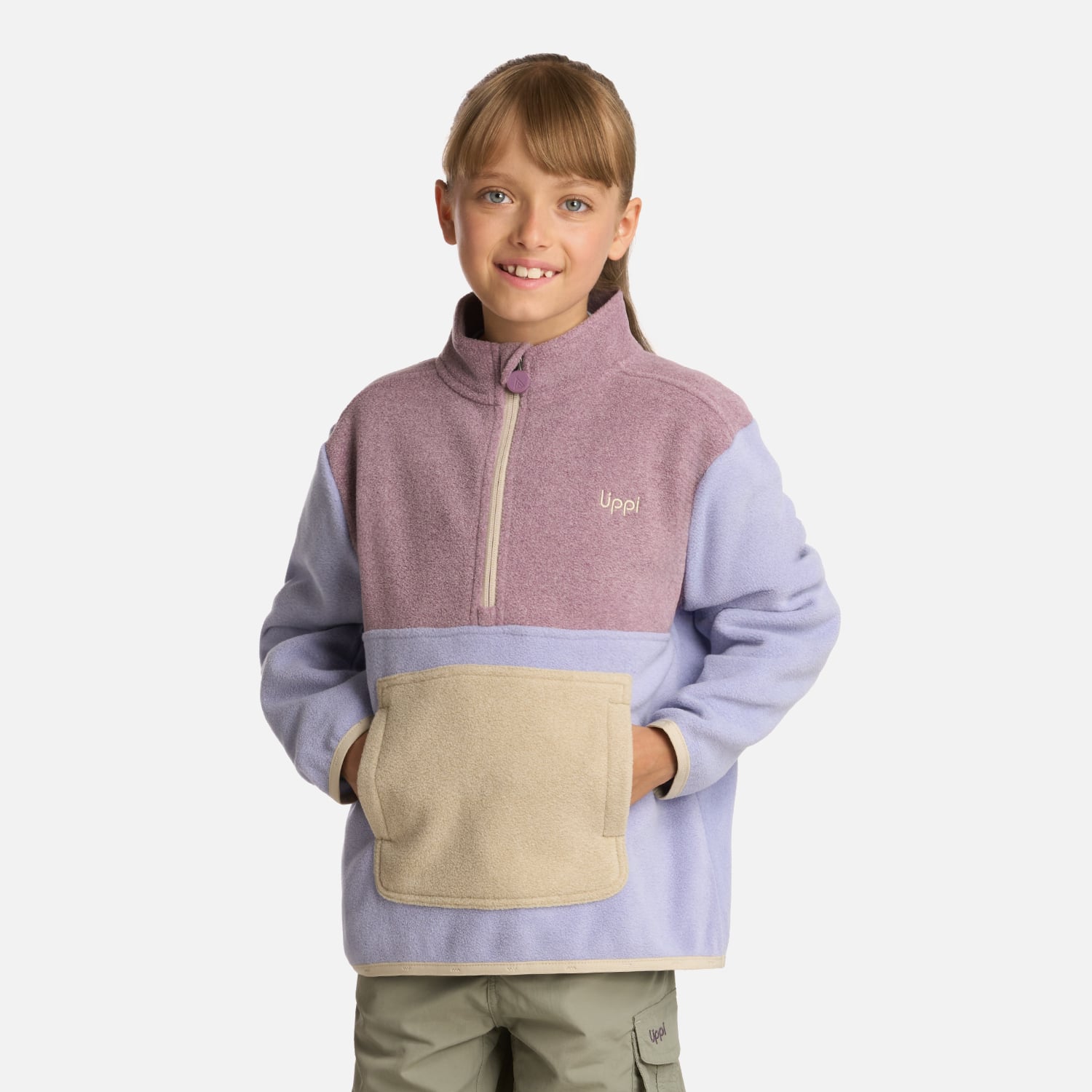 POLAR NIÑA FOREST 14 ZIP SWEATSHIRT LILA LIPPI I25 - 1