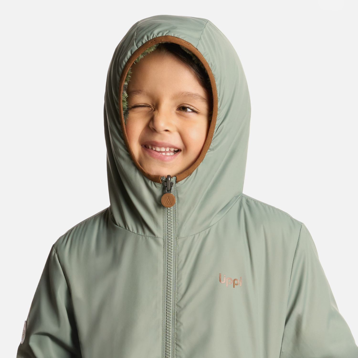 CHAQUETA NIÑO TWO-FACES HOODY PRINT JADE OSCURO LIPPI I25 - 5