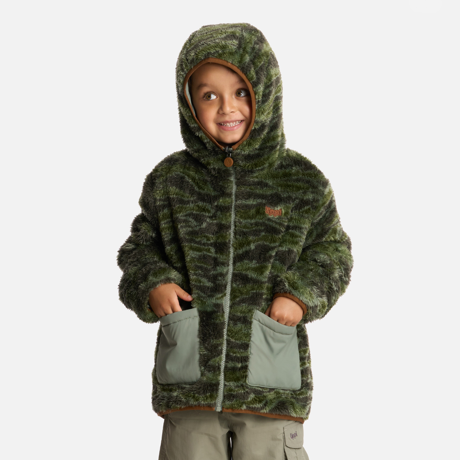 CHAQUETA NIÑO TWO-FACES HOODY PRINT JADE OSCURO LIPPI I25 - 7