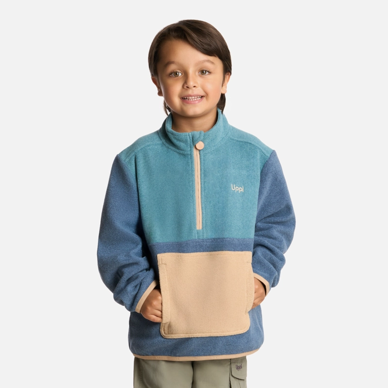 POLAR NIÑO FOREST 14 ZIP SWEATSHIRT AZUL PIEDRA LIPPI - 1