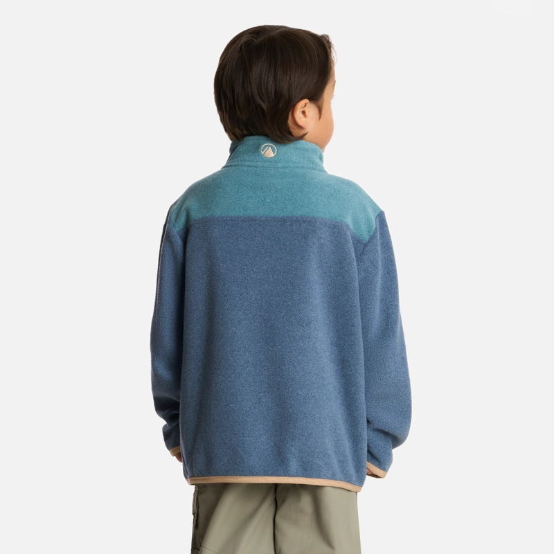 POLAR NIÑO FOREST 14 ZIP SWEATSHIRT AZUL PIEDRA LIPPI - 3
