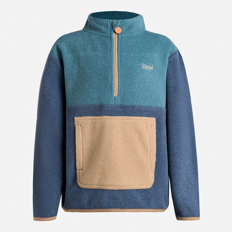 POLAR NIÑO FOREST 14 ZIP SWEATSHIRT AZUL PIEDRA LIPPI - 7
