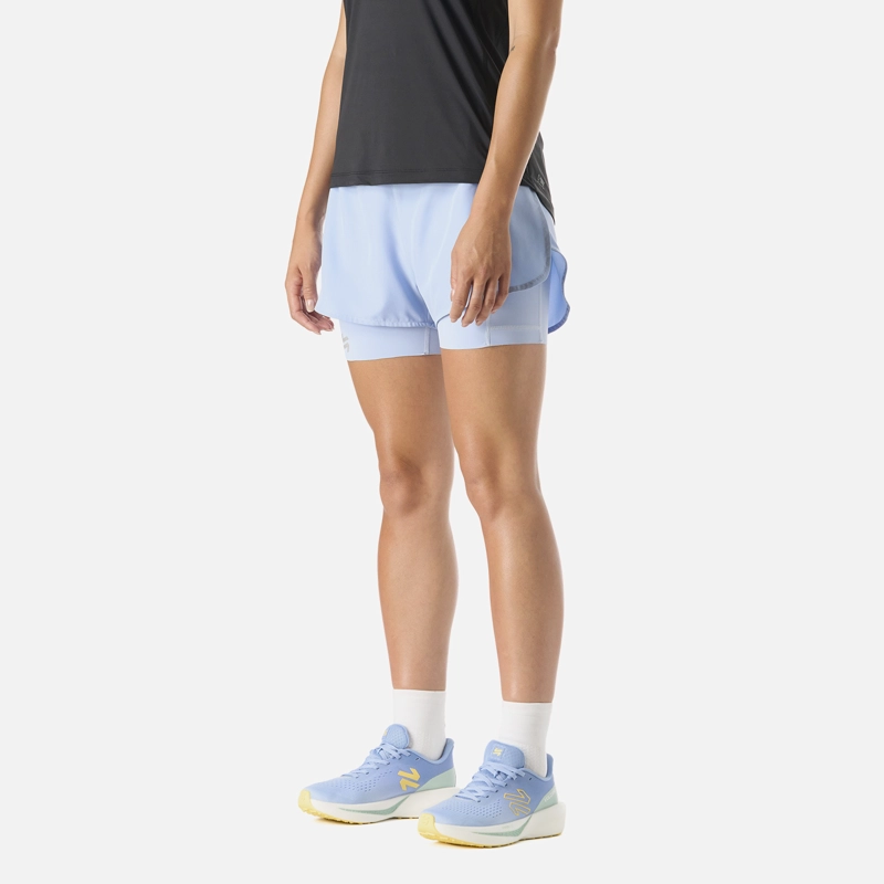 SHORTS MUJER BUILT TO MOVE 2-IN-1 2,5' SHORTS CELESTE VULCANO - 2