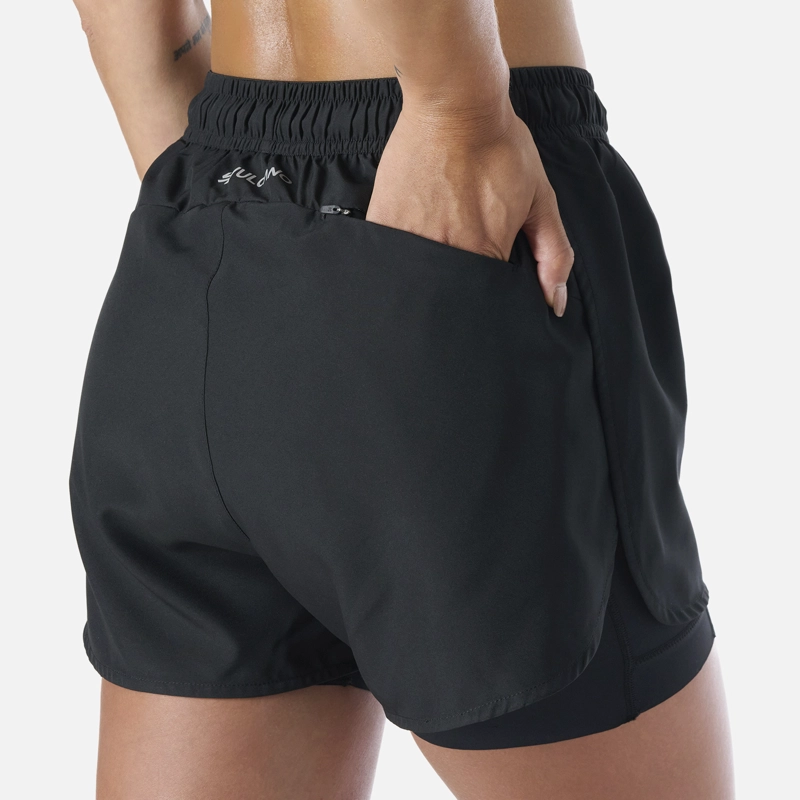SHORTS MUJER BUILT TO MOVE 2-IN-1 2,5' SHORTS NEGRO VULCANO - 6