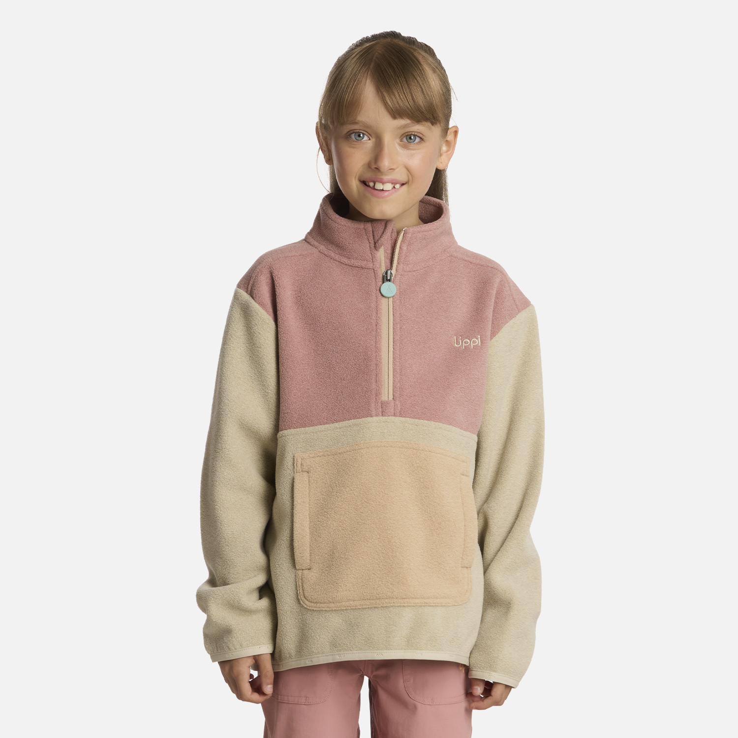 POLAR NIÑA FOREST 14 ZIP SWEATSHIRT CRUDO LIPPI I25 - 1