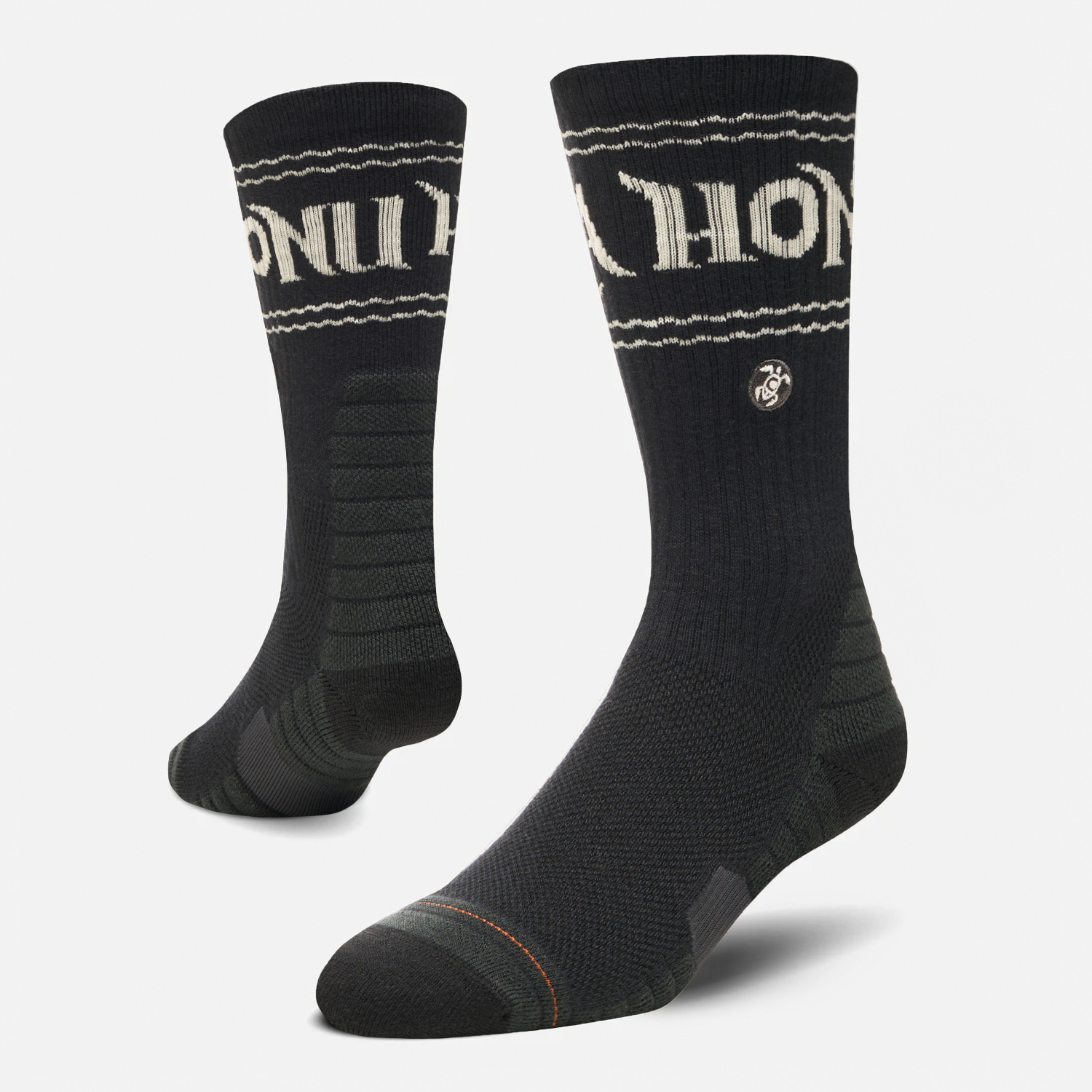 CALCETINES HOMBRE SENDERO NEGRO / BLANCO HAKA HONU I25 - 1