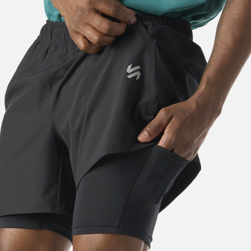 SHORT DEPORTIVO 2 EN 1 5' HOMBRE BUILT TO MOVE - 7