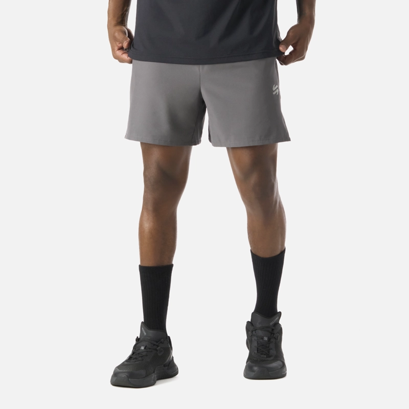SHORT DEPORTIVO 2 EN 1 5' HOMBRE BUILT TO MOVE Gris L