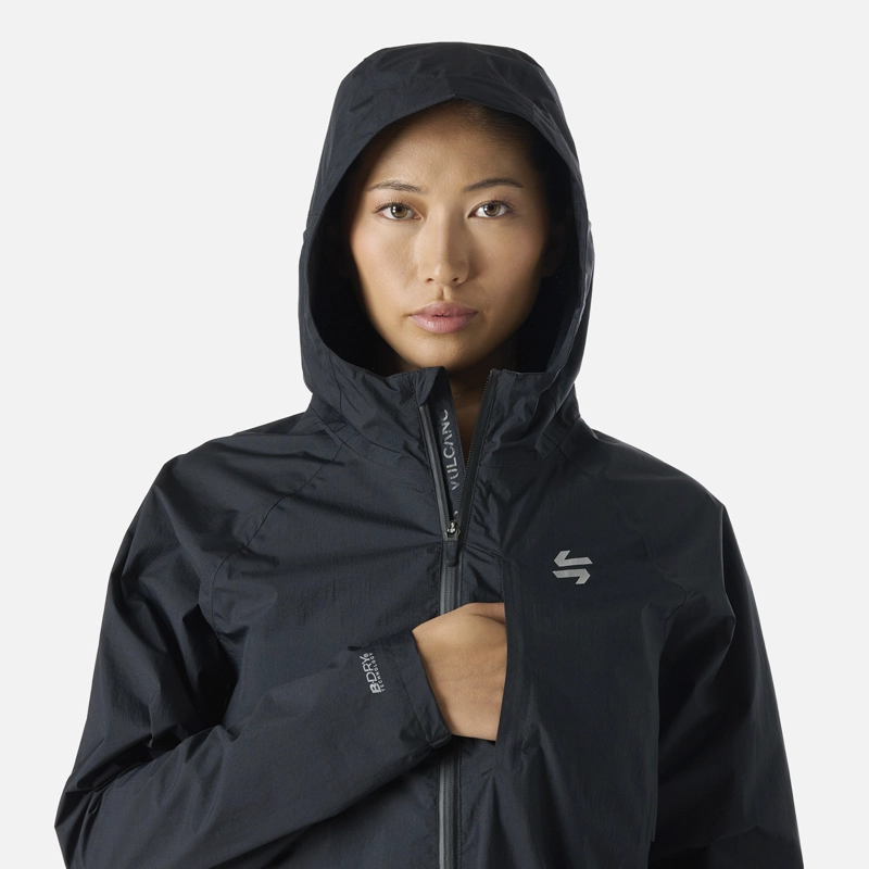 CHAQUETA MUJER BUILT TO MOVE WATERPROOF JACKET NEGRO VULCANO - 5