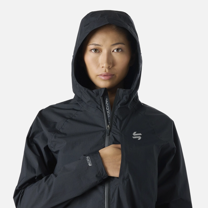 CHAQUETA MUJER BUILT TO MOVE WATERPROOF JACKET NEGRO VULCANO - 5