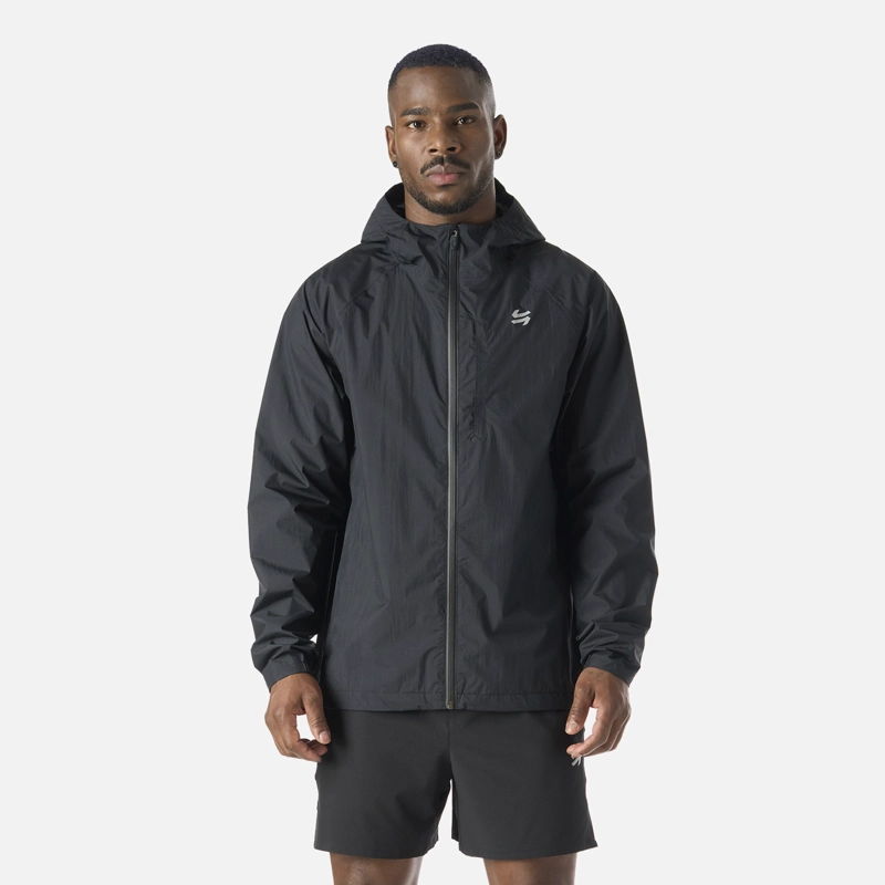 CHAQUETA HOMBRE BUILT TO MOVE WATERPROOF JACKET NEGRO VULCANO - 1