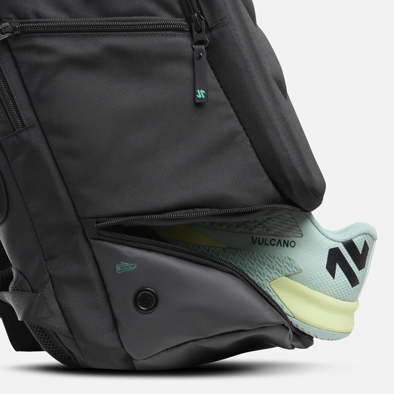 MOCHILA MAINSHOCK PADEL BACKPACK NEGRO VULCANO - 6