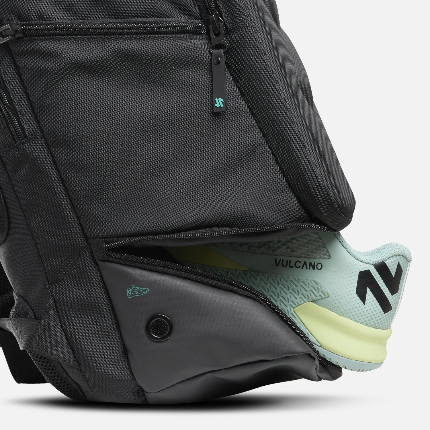 MOCHILA MAINSHOCK PADEL BACKPACK NEGRO VULCANO - 6