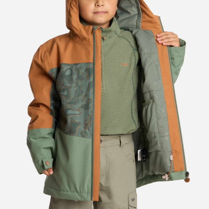CHAQUETA NIÑO SIERRA NEVADA B-DRY STEAM-PRO HOODY JACKET JADE OSCURO LIPPI - 6