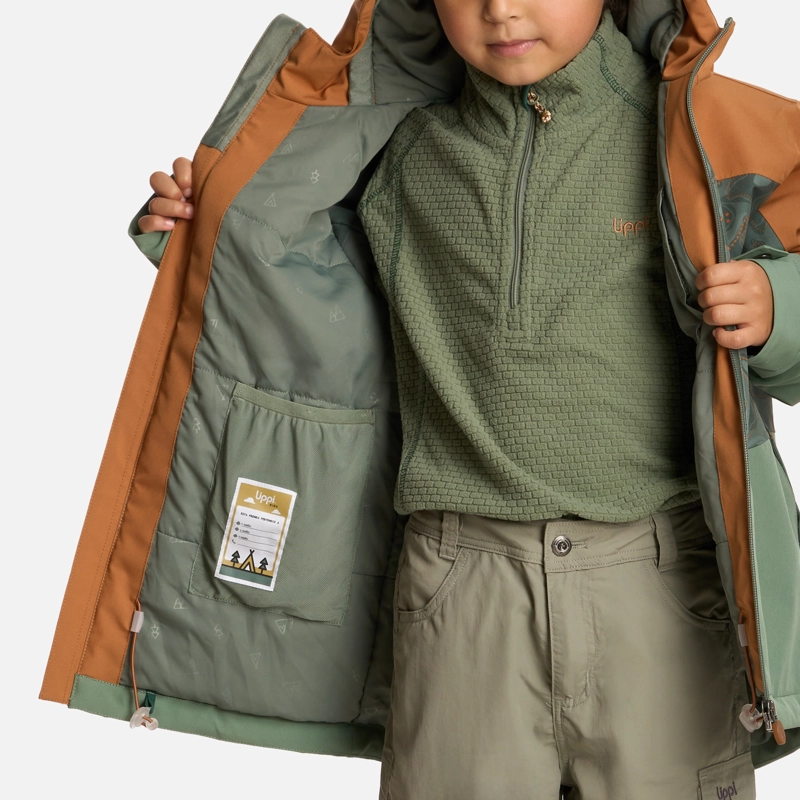 CHAQUETA NIÑO SIERRA NEVADA B-DRY STEAM-PRO HOODY JACKET JADE OSCURO LIPPI - 7