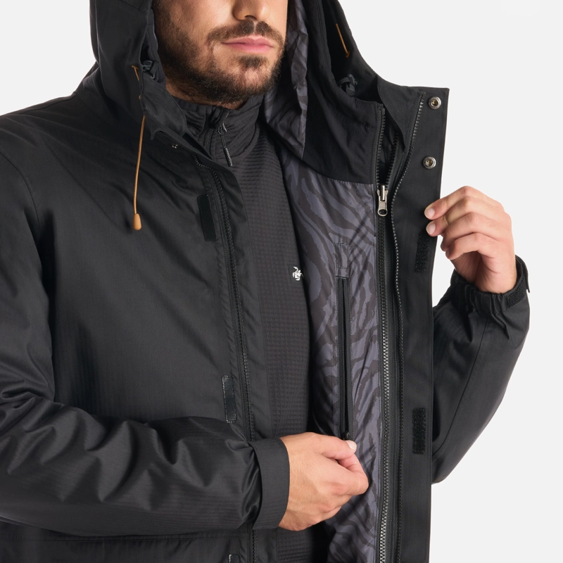 CHAQUETA HOMBRE PERRO GUAPO PRO NEGRO HAKA HONU I25 - 8