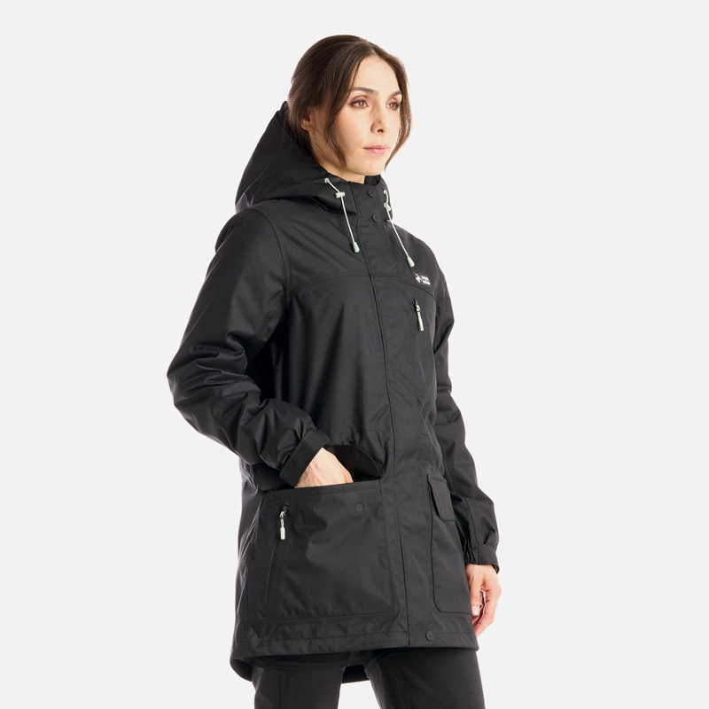 CHAQUETA MUJER PERRO GUAPO PRO NEGRO HAKA HONU I25 - 3