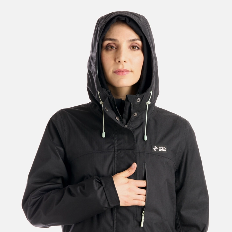 CHAQUETA MUJER PERRO GUAPO PRO NEGRO HAKA HONU I25 - 5