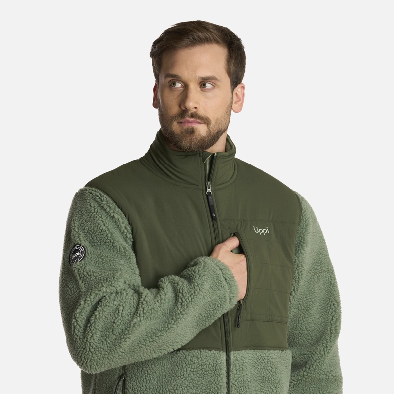 POLAR HOMBRE GLACIAR SHERPA-PRO JACKET JADE OSCURO LIPPI - 4