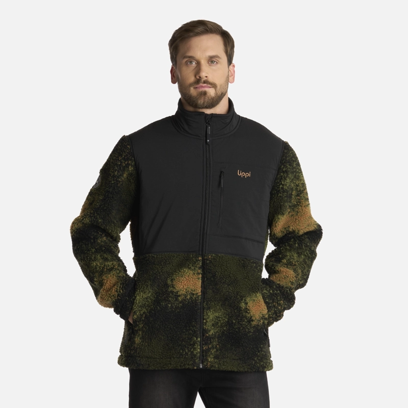 POLAR HOMBRE GLACIAR SHERPA-PRO JACKET PRINT VERDE MILITAR LIPPI - 1