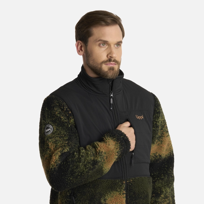 POLAR HOMBRE GLACIAR SHERPA-PRO JACKET PRINT VERDE MILITAR LIPPI - 4