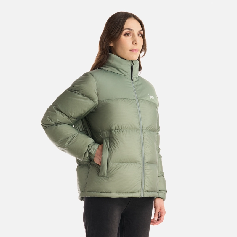 CHAQUETA MUJER WINTER DOWN 800 FP JACKET JADE OSCURO LIPPI - 2