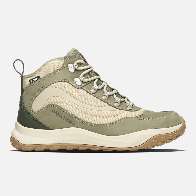 BOTIN MUJER LOBA VERDE OLIVA HAKA HONU - 1