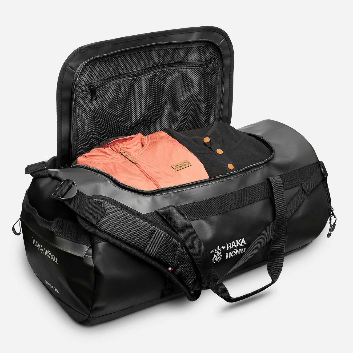 BOLSO DUFFLE 70L NEGRO HAKA HONU I25 - 4