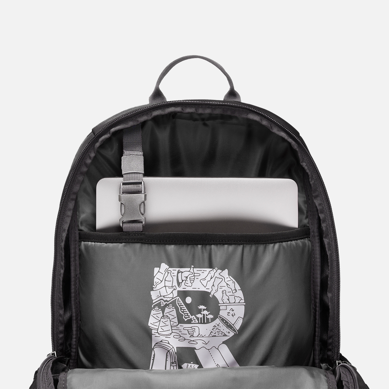 MOCHILA R-BAGS 22L DAYPACK NEGRO LIPPI I25 - 4