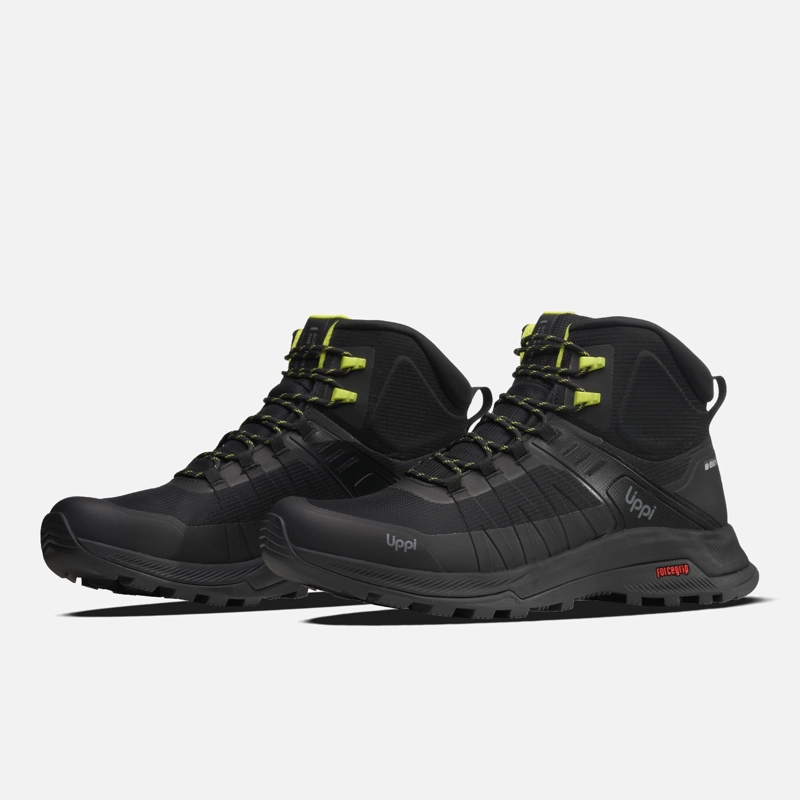 ZAPATILLA HOMBRE VULCANO IRON STONE MID B-DRY NEGRO / AMARILLO LIPPI - 4