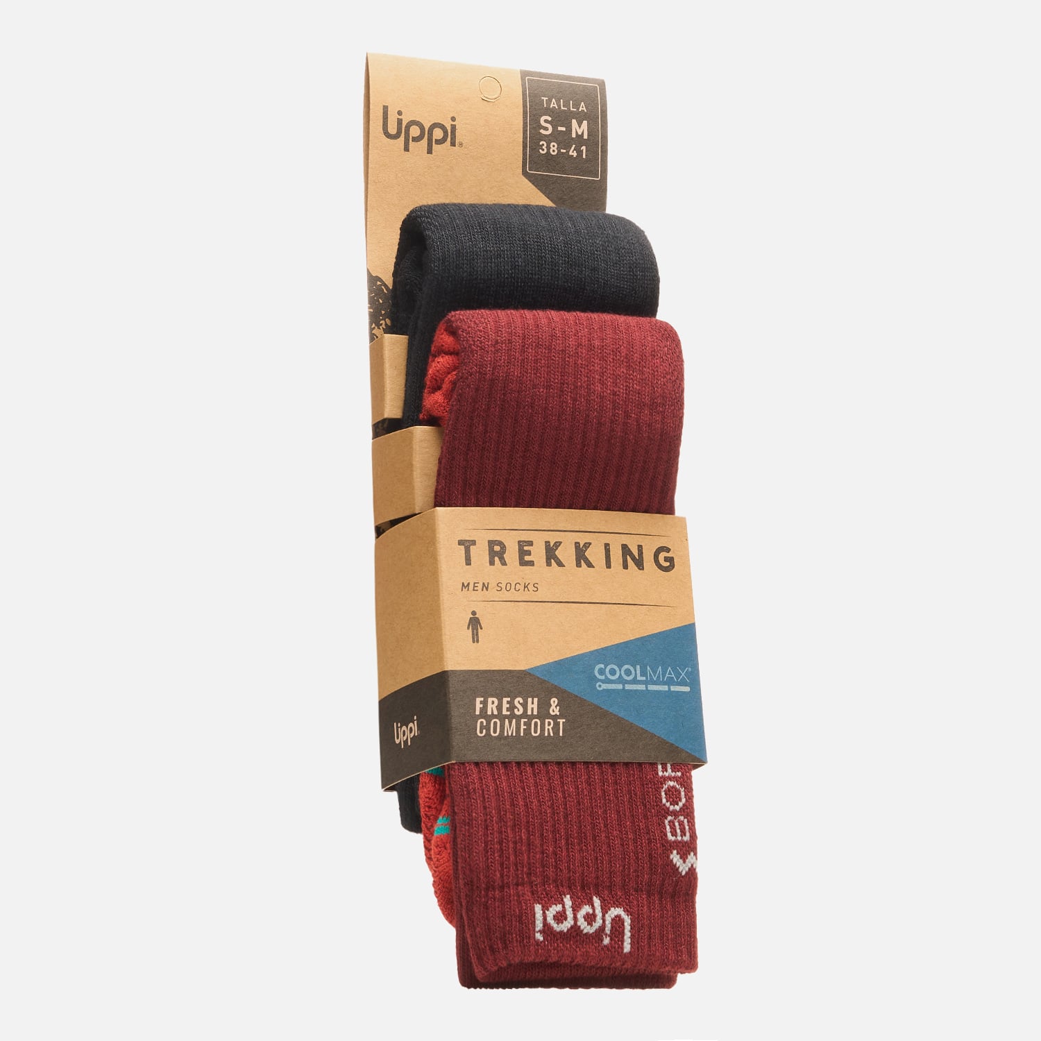CALCETIN HOMBRE DUO TREKKING LIGHT PACK BURDEO LIPPI V25 - 2