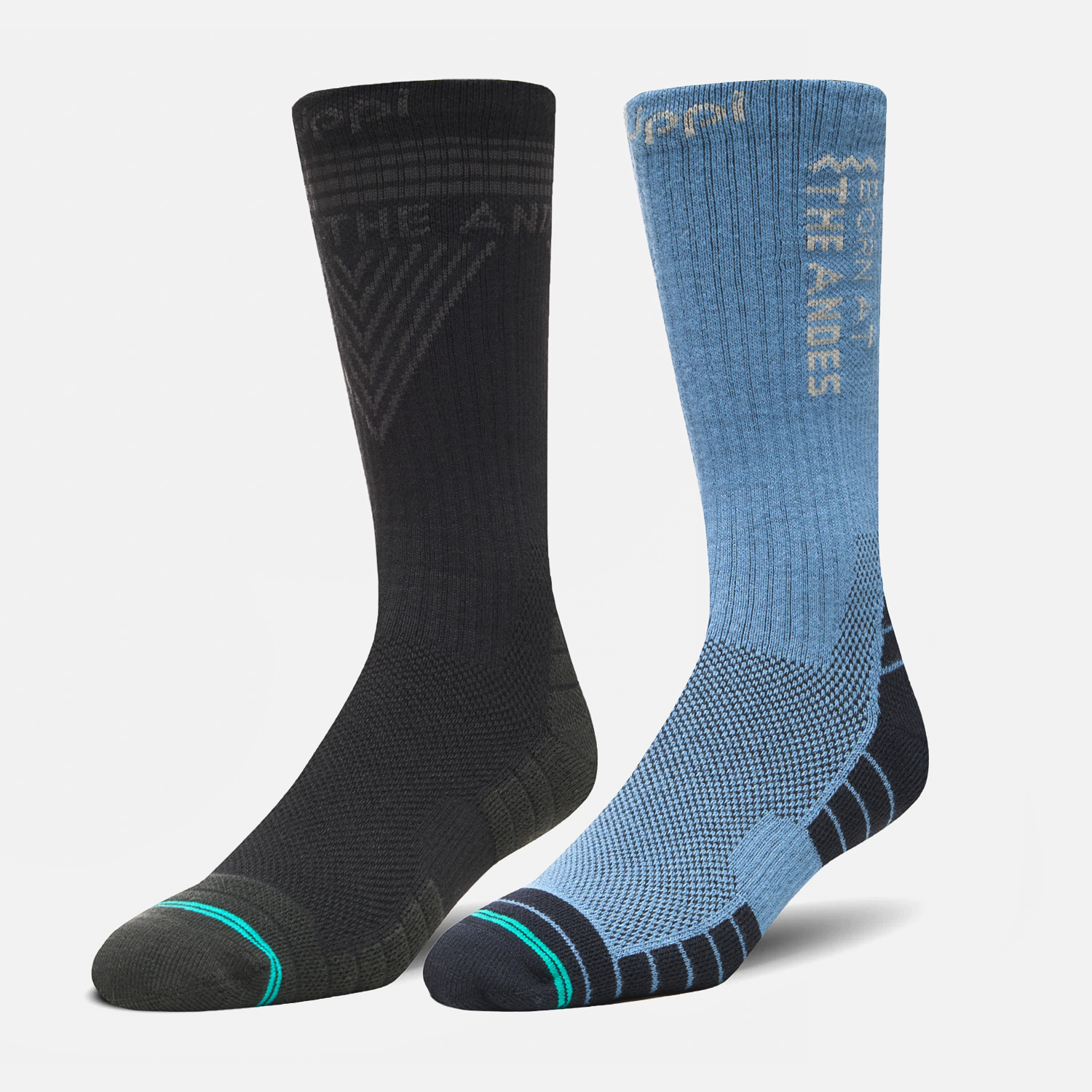 LIPPI CALCETIN HOMBRE DUO TREKKING LIGHT NEGRO/AZUL PIEDRA LIPPI