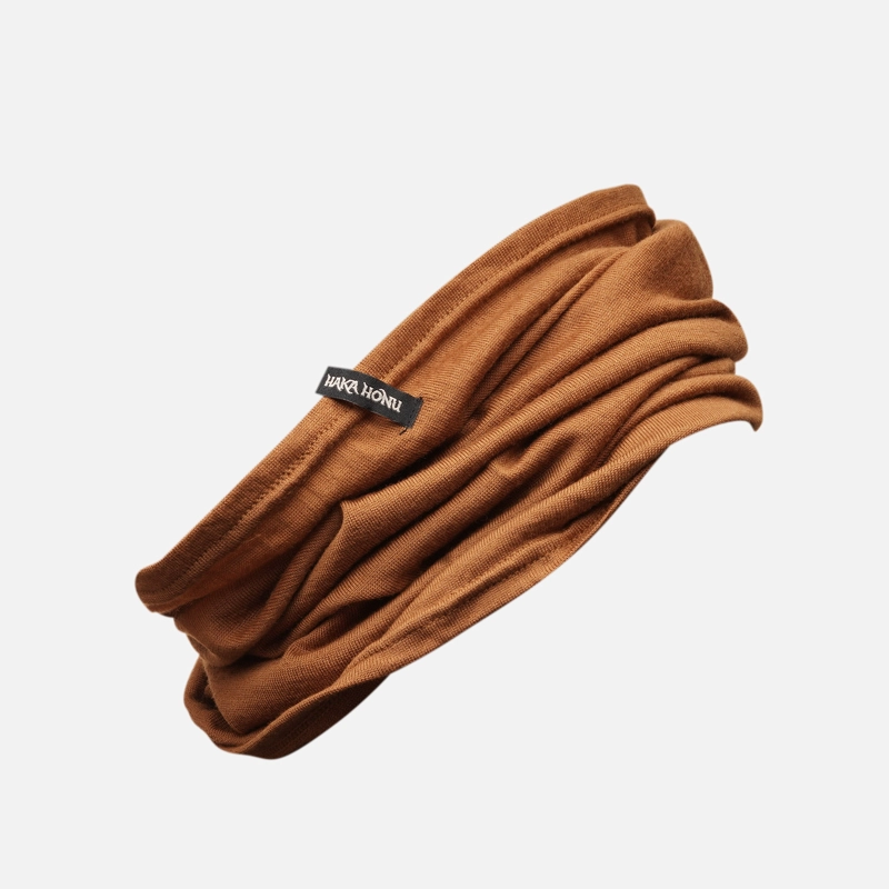 BANDANA PUELCHE MERINO WOOL MOSTAZA HAKA HONU I25 - 1
