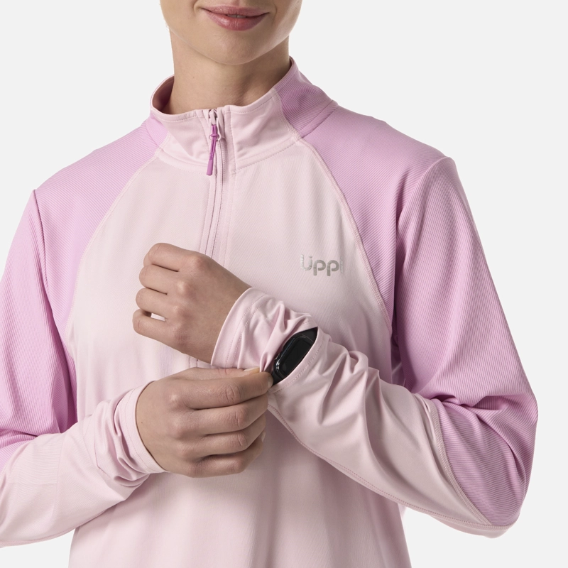 POLERON MUJER PUERTO TRUCCO 1/4 ZIP ROSA LIPPI - 4