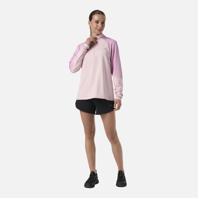 POLERON MUJER PUERTO TRUCCO 1/4 ZIP ROSA LIPPI - 6