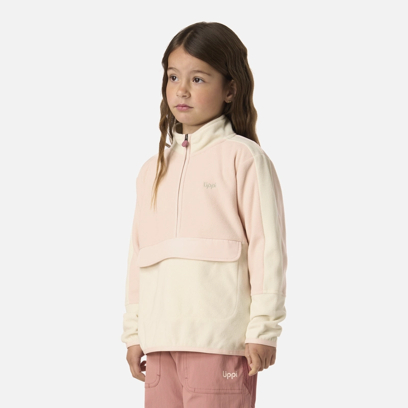 POLAR NIÑA FIREPLACE 1/4 ZIP SWEATSHIRT CREMA LIPPI V26 - 2