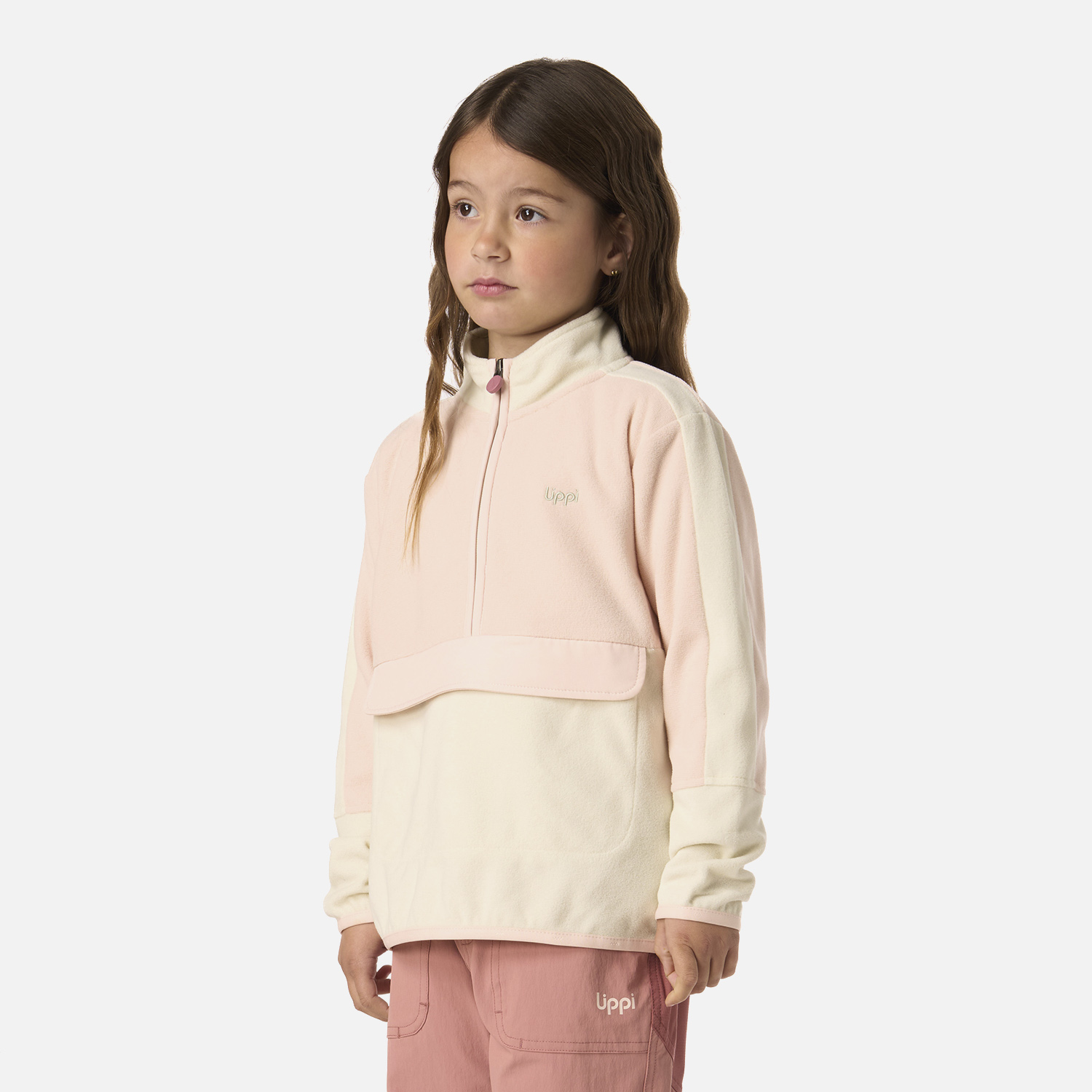 POLAR NIÑA FIREPLACE 1/4 ZIP SWEATSHIRT CREMA LIPPI V26 - 2