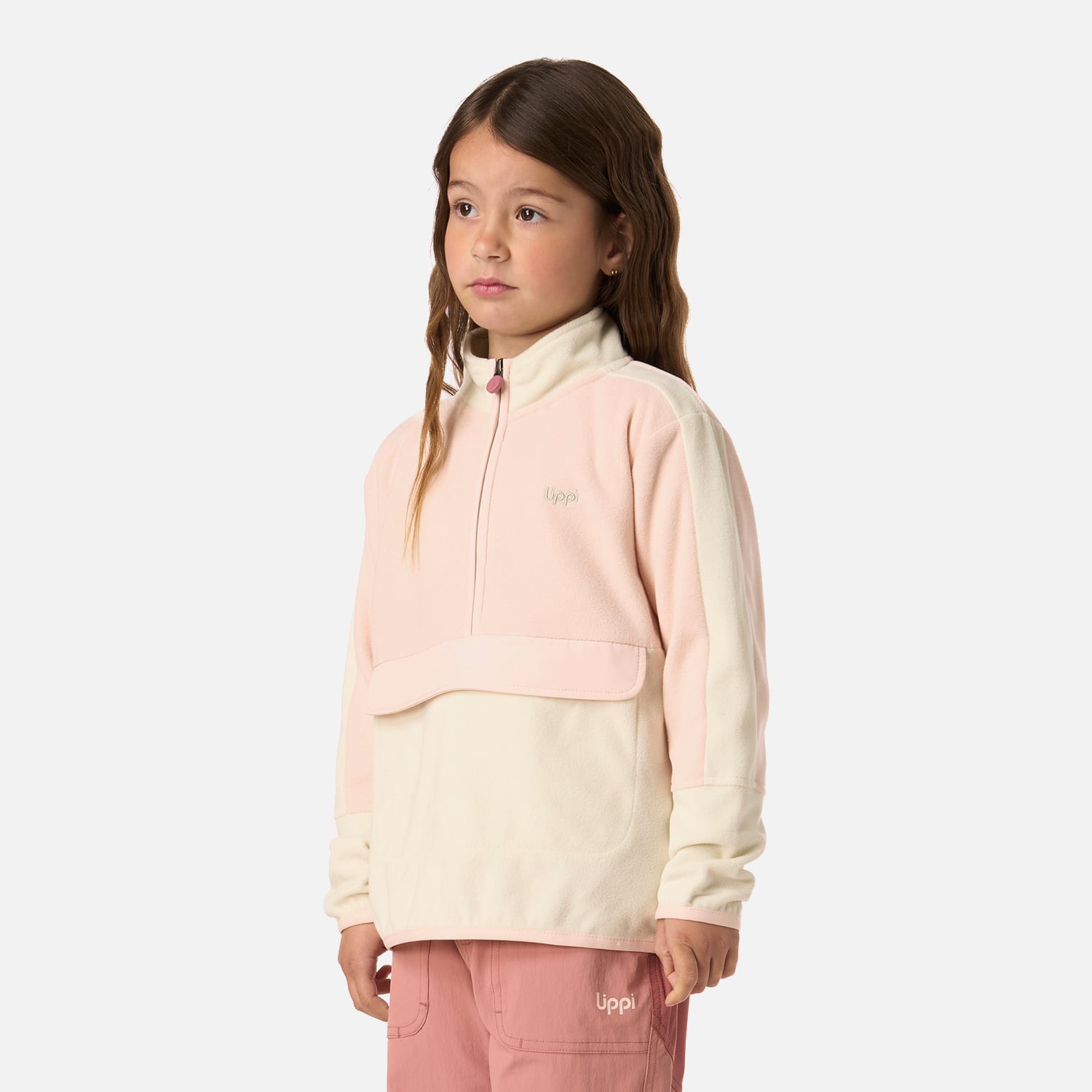 POLAR NIÑA FIREPLACE 1/4 ZIP SWEATSHIRT CREMA LIPPI V26 - 2