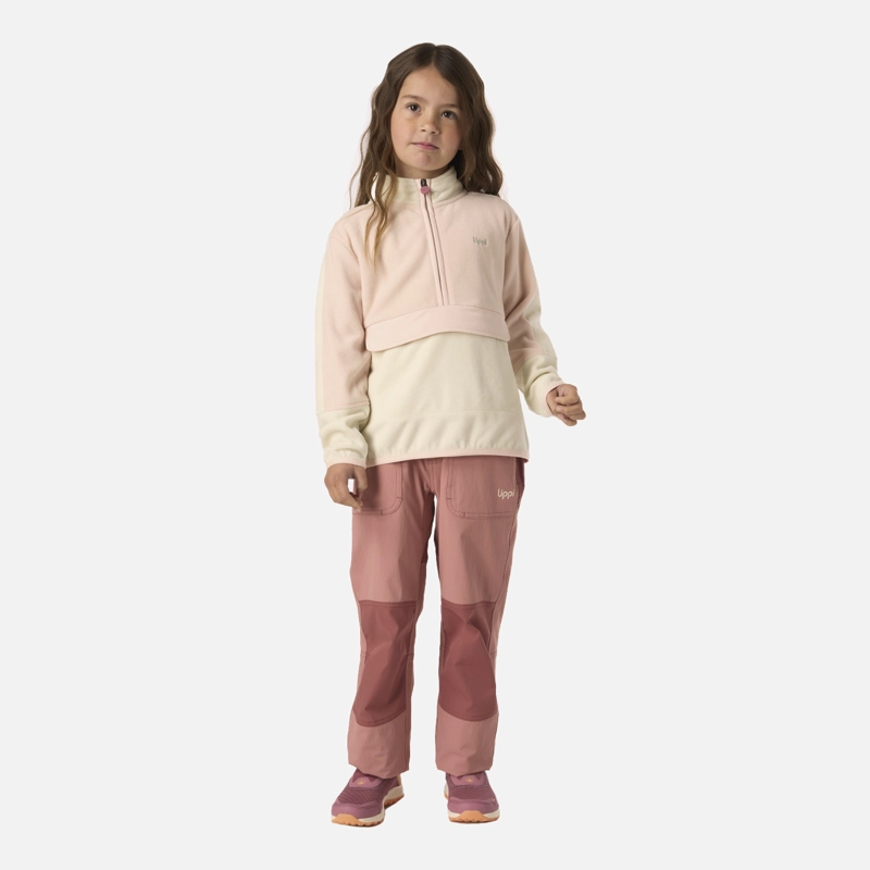 POLAR NIÑA FIREPLACE 1/4 ZIP SWEATSHIRT CREMA LIPPI V26 - 5