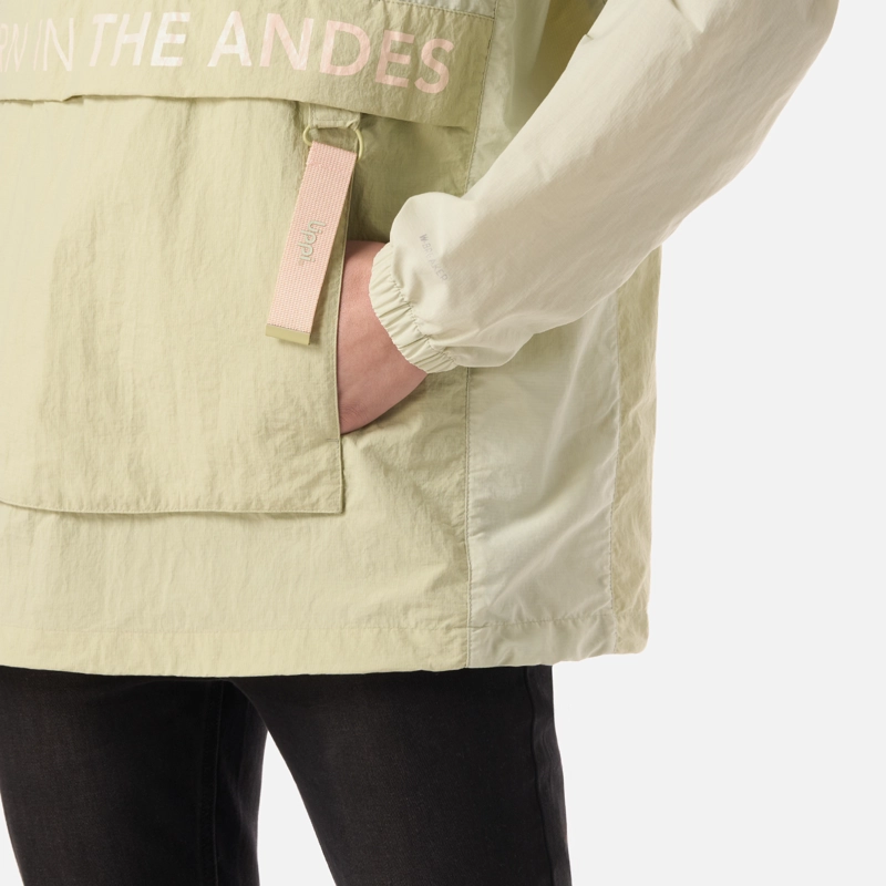 CHAQUETA MUJER WINDCITY WINDBREAKER 1/4 ZIP JACKET VERDE CLARO LIPPI - 6
