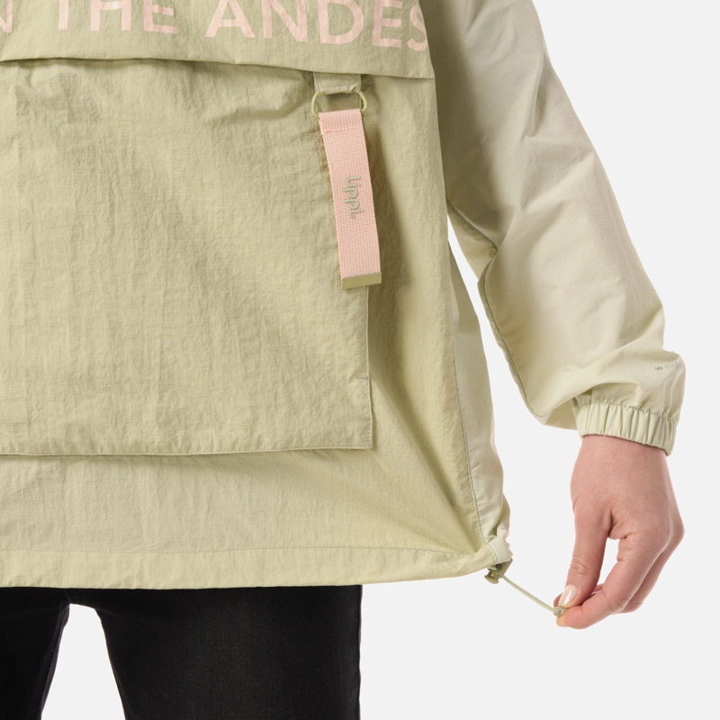 CHAQUETA MUJER WINDCITY WINDBREAKER 1/4 ZIP JACKET VERDE CLARO LIPPI - 7