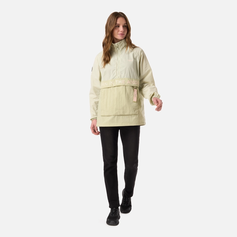 CHAQUETA MUJER WINDCITY WINDBREAKER 1/4 ZIP JACKET VERDE CLARO LIPPI - 8