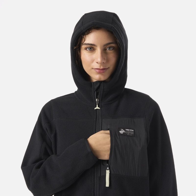POLAR MUJER LEÑERA NEGRO HAKA HONU - 4