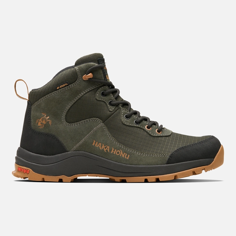 BOTIN HOMBRE MORRO VERDE GRISACEO HAKA HONU - 1