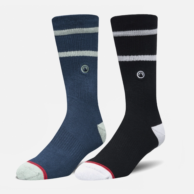 CALCETINES HOMBRE DUO TRAVEL WALK CLASSIC NEGRO AZUL MARINO LIPPI V26 - 1