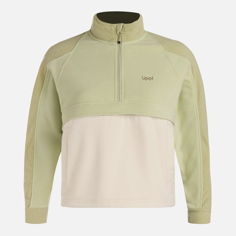 POLAR TEEN GIRL FIREPLACE 1/4 ZIP SWEATSHIRT VERDE MANZANA LIPPI V26 - 9