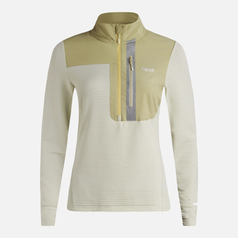 POLERON MUJER KAROVA NANO-F 1/4 ZIP VERDE CLARO LIPPI - 7