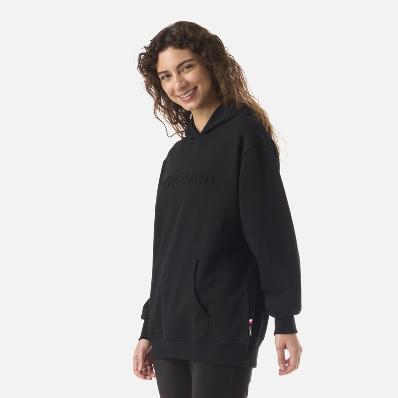 POLERON MUJER MOTOMAMI HOODY NEGRO HAKA HONU - 2