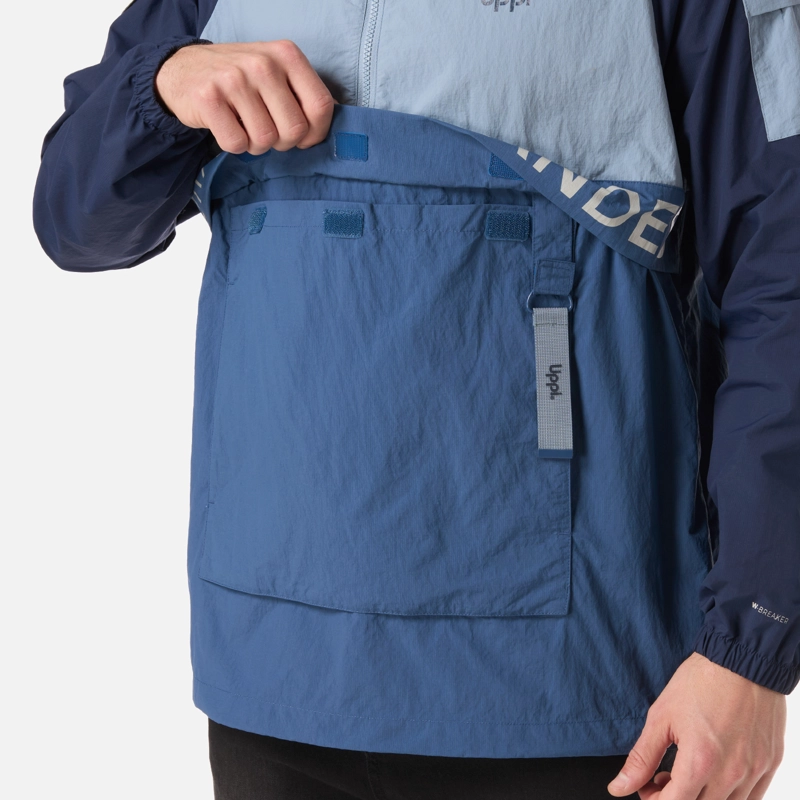 CHAQUETA HOMBRE WINDCITY WINDBREAKER 1/4 ZIP JACKET AZUL PIEDRA LIPPI - 5